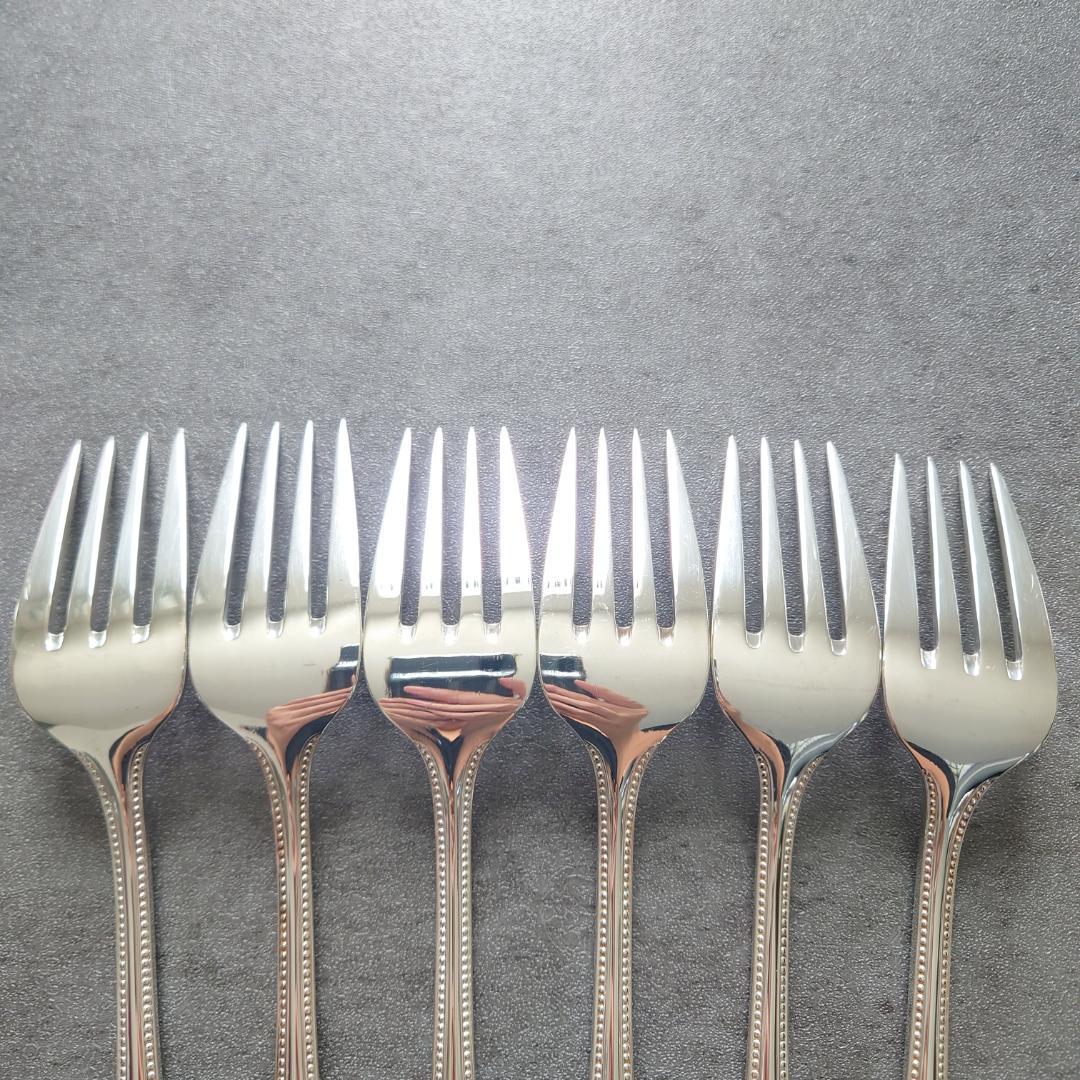 希少 美品 クリストフル パール サラダフォーク 6点