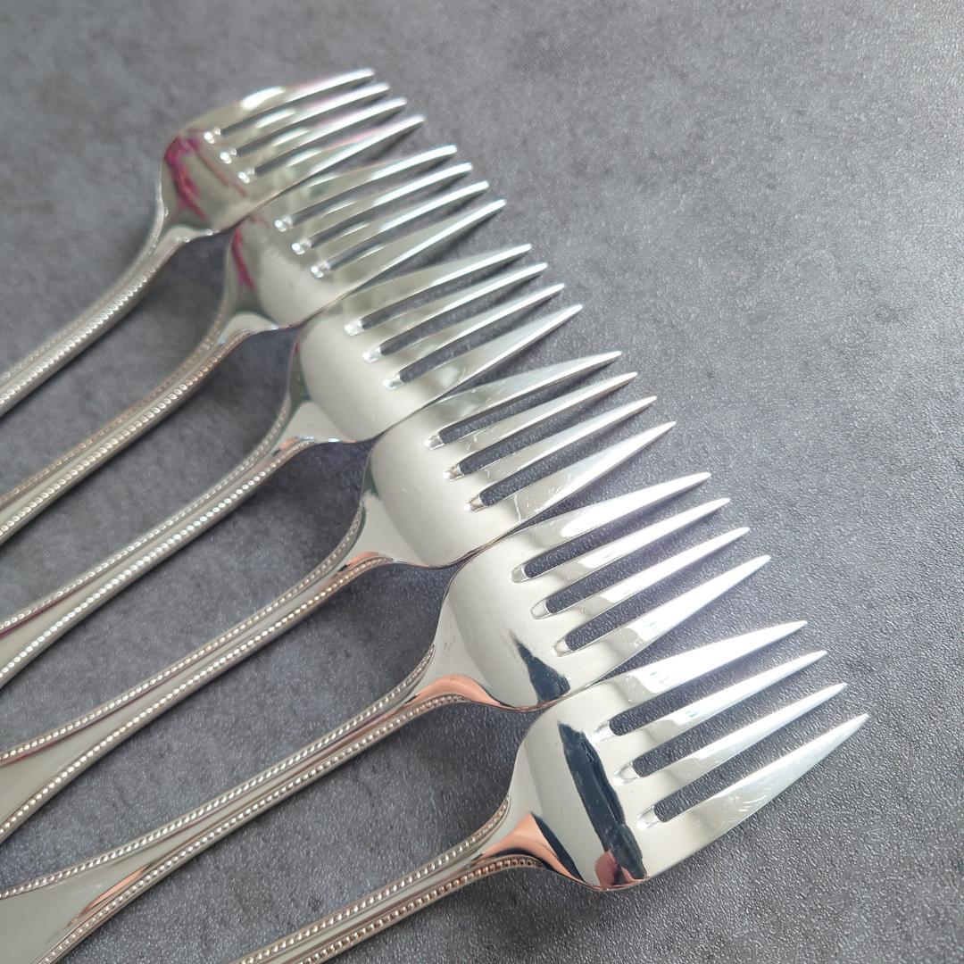 希少 美品 クリストフル パール サラダフォーク 6点