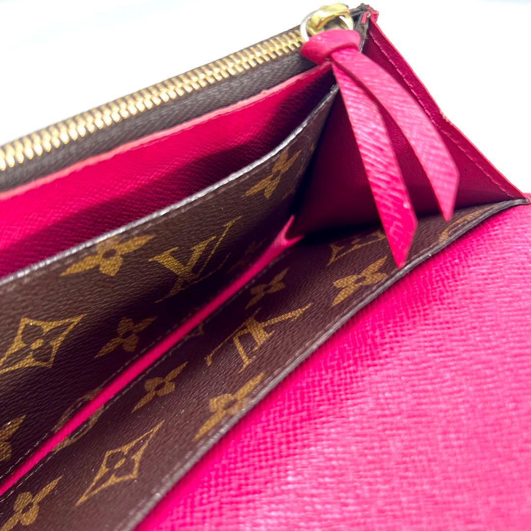 ルイヴィトン モノグラム ポルトフォイユ エミリー ホットピンクM41943