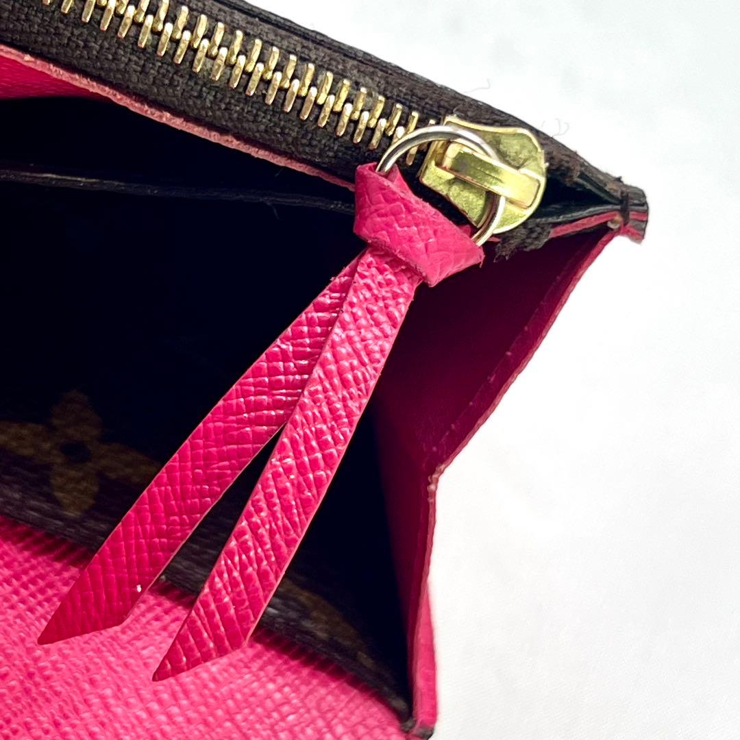 ルイヴィトン モノグラム ポルトフォイユ エミリー ホットピンクM41943