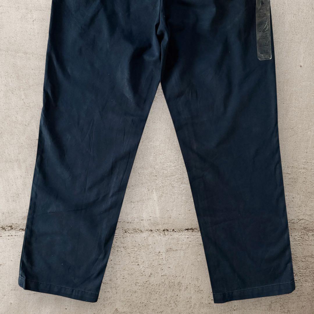 希少デッドストックPoloRalphLaurenラルフローレンチノパンW32濃紺