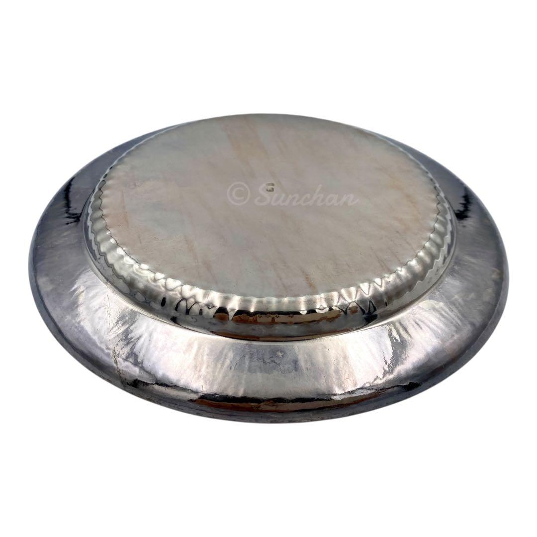 【希少品】 純銀青海盆 共箱付き 約116g 銀製品 SILVER 純銀刻印有