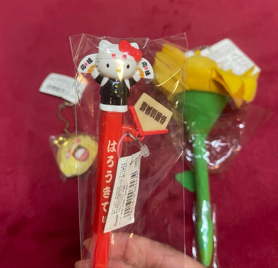 激レア·タグ付き☆ご当地キティ 花 妖精 キーホルダー ペン 3体 ぬいぐるみ