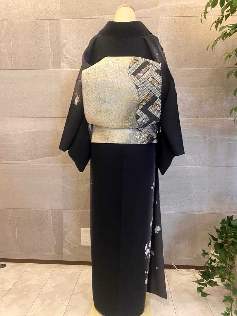 ほーさん　訪問着 月花桜模様　　未使用　袋帯セット