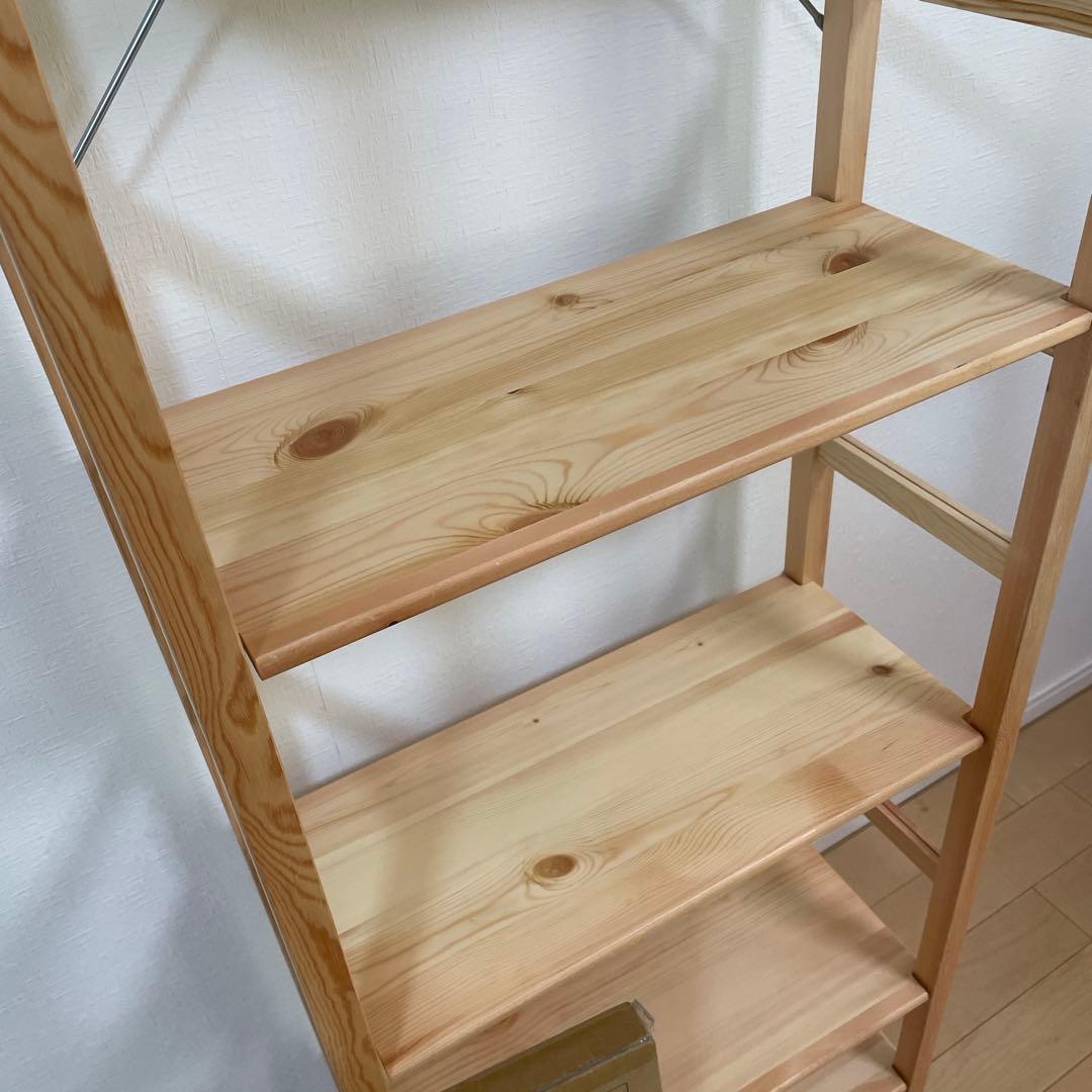 無印良品 パイン材ユニットシェルフ奥行２５ｃｍタイプ・５８ｃｍ幅・大　棚板6枚