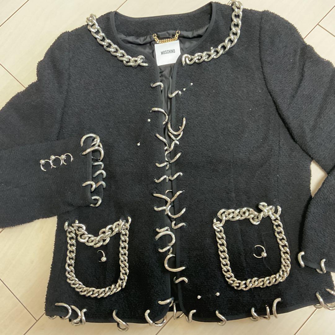 モスキーノ リアルチェーン付きジャケット