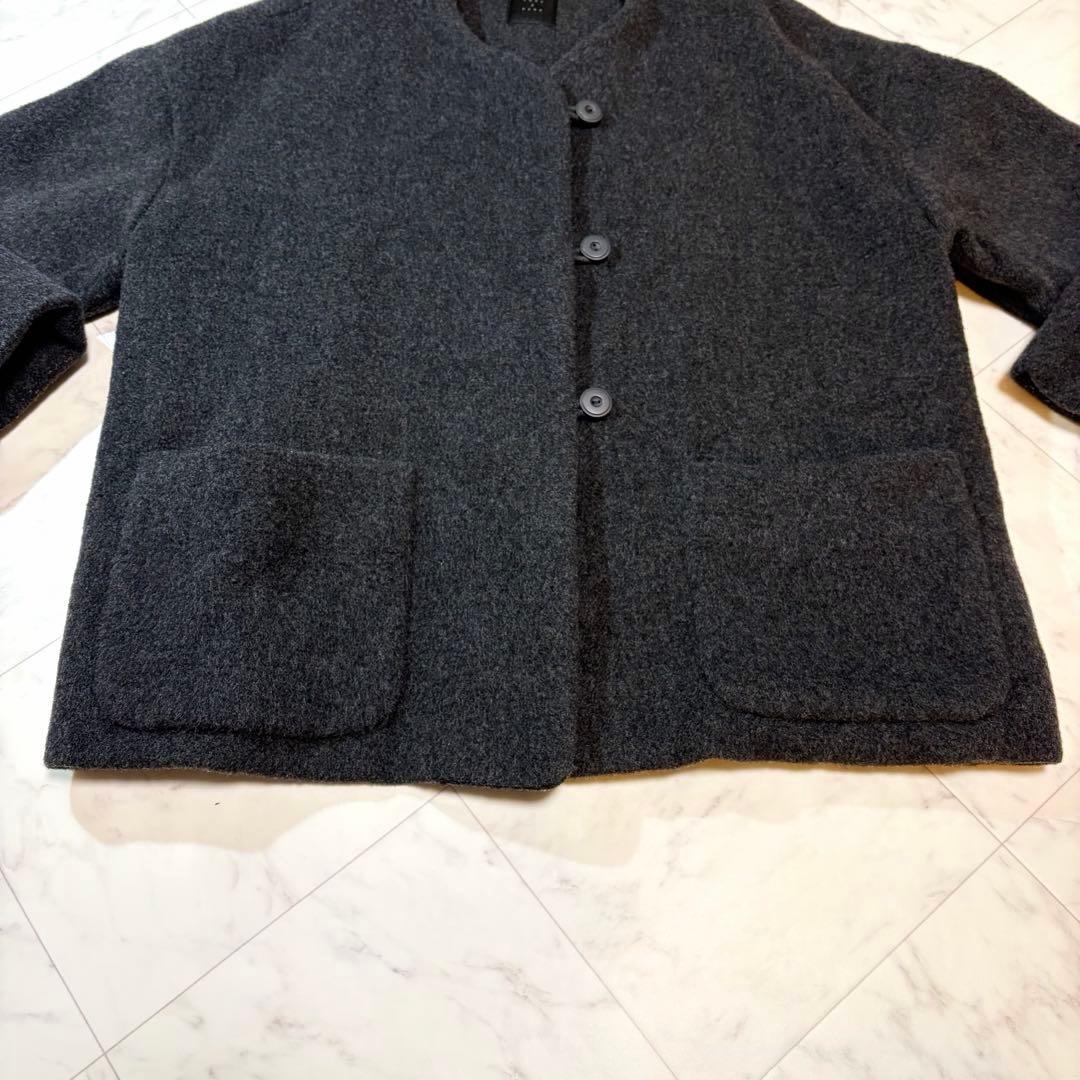 美品✨ オオカミとフクロウ オオカミとシロクマのヴィーカ コート ノーカラー