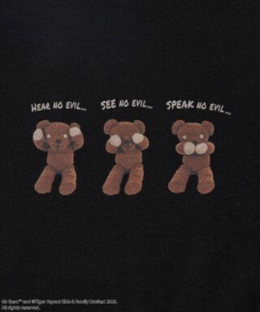 Mr. Bean/Teddy Sweat テディ デザインクルーネックスウェット