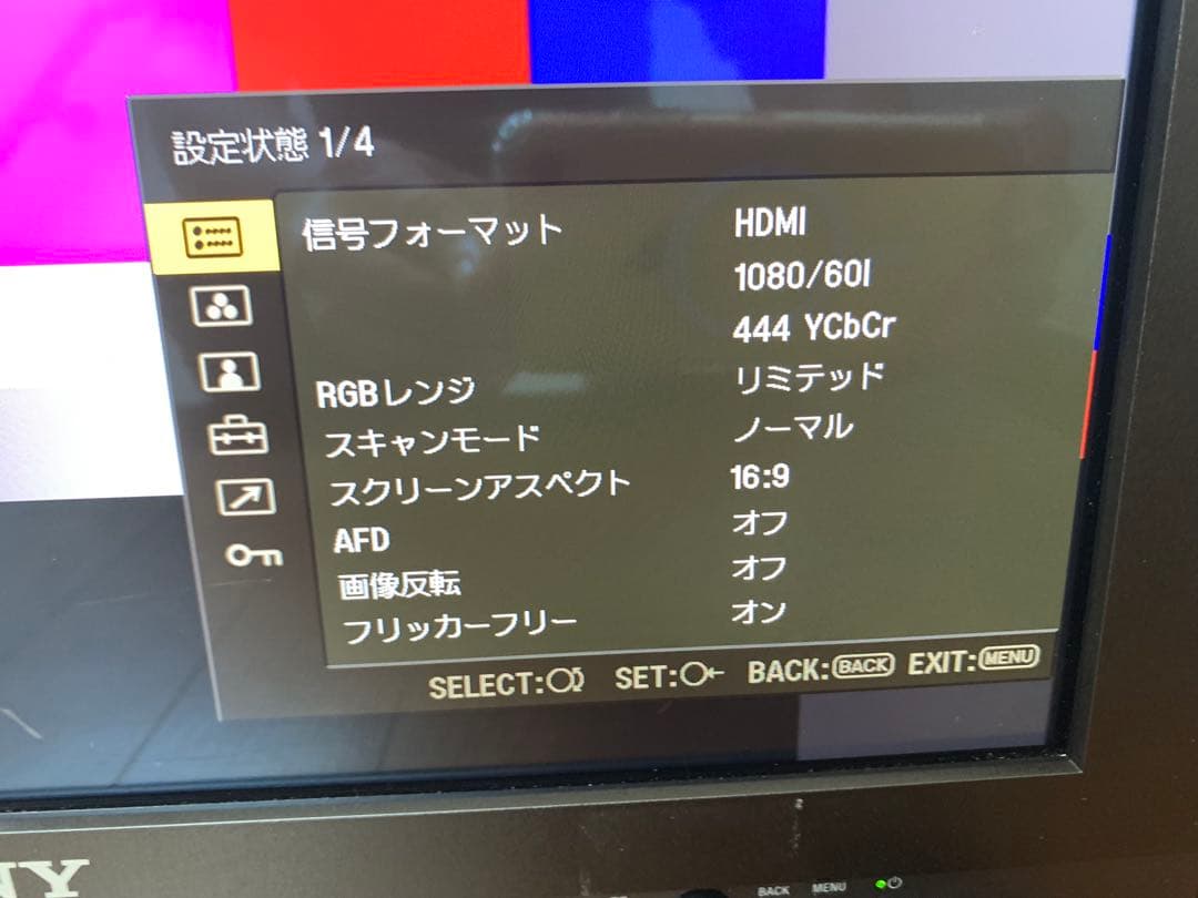 SONY ソニー 業務用ビデオモニター PVM-A170 SKBケース付き