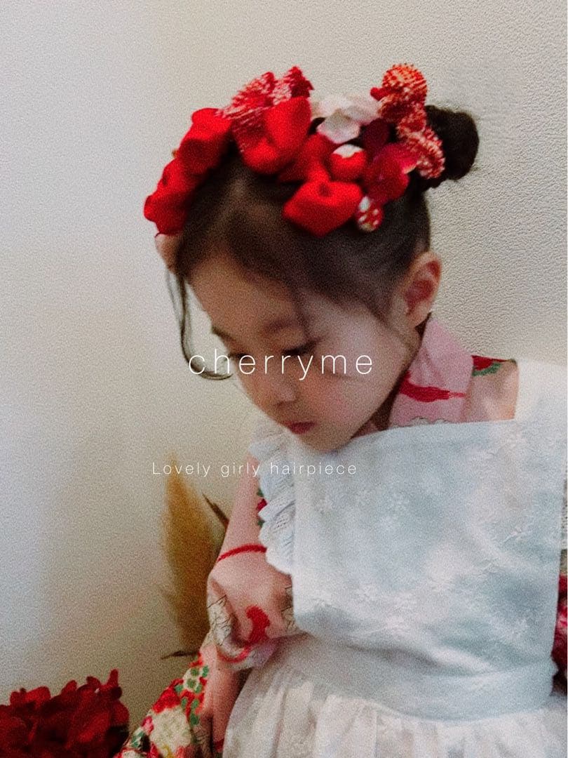 a*x様 七五三　七五三髪飾り　ヘッドドレス　着物髪飾り　リメイク髪飾り　021