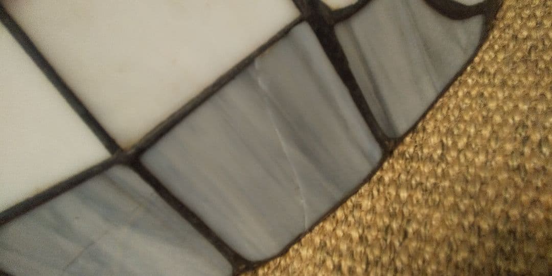 ハンドメイド最安値ステンドグラス3灯式ペンダントライト昭和レトロ　ステンドグラス