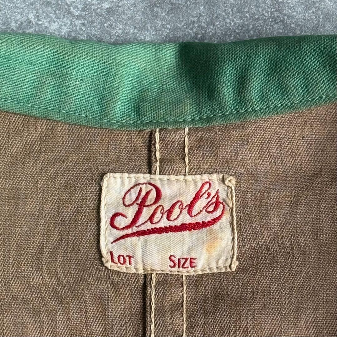 30s Pool’s チェンジボタン ショップコート ダスター アトリエコート