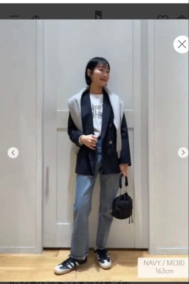 Greed グリード ダブル ジャケット ウォッシャブル　　ネイビー36