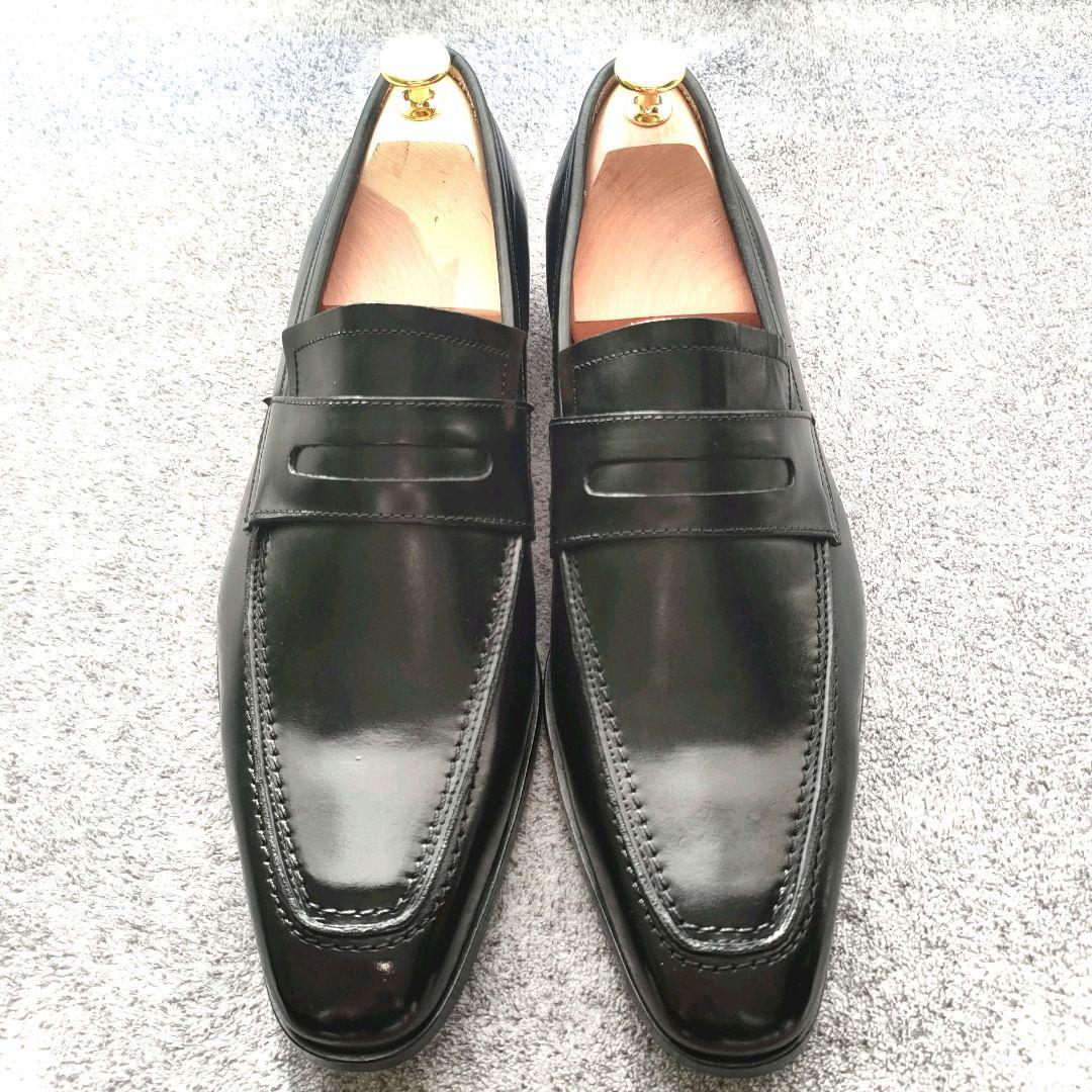 【極美品】チェントフェリーナ　ローファー　【26cm】本革　黒