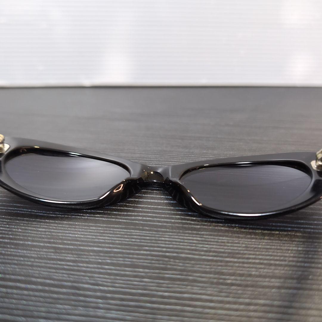 GUCCI イタリア製 Gロゴ装飾スリムオーバルレディースサングラス度無し