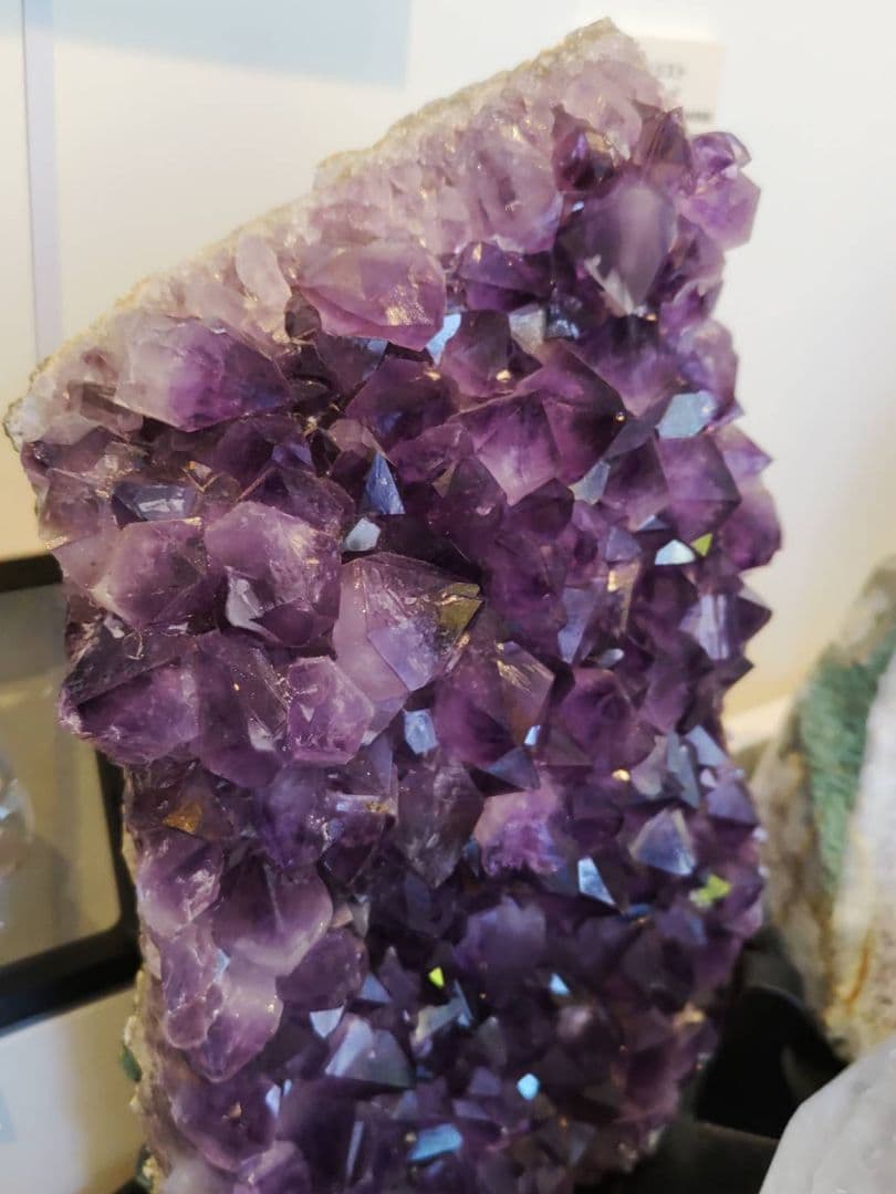 台座付き美結晶☆天然石アメジストクラスター原石パワーストーン鉱物4.2kg紫水晶