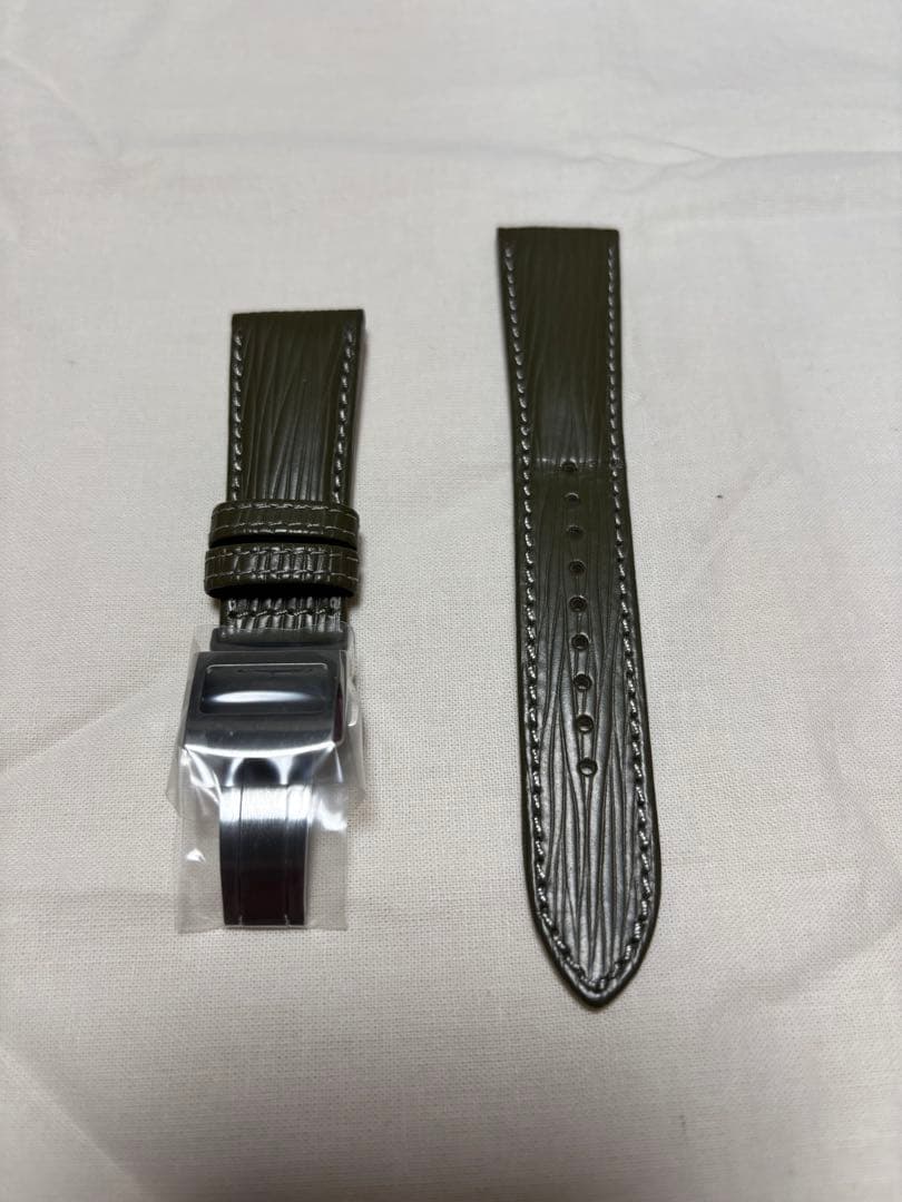 新品　グランドセイコー　純製ストラップバックル付き　オリーブグリーン　22mm