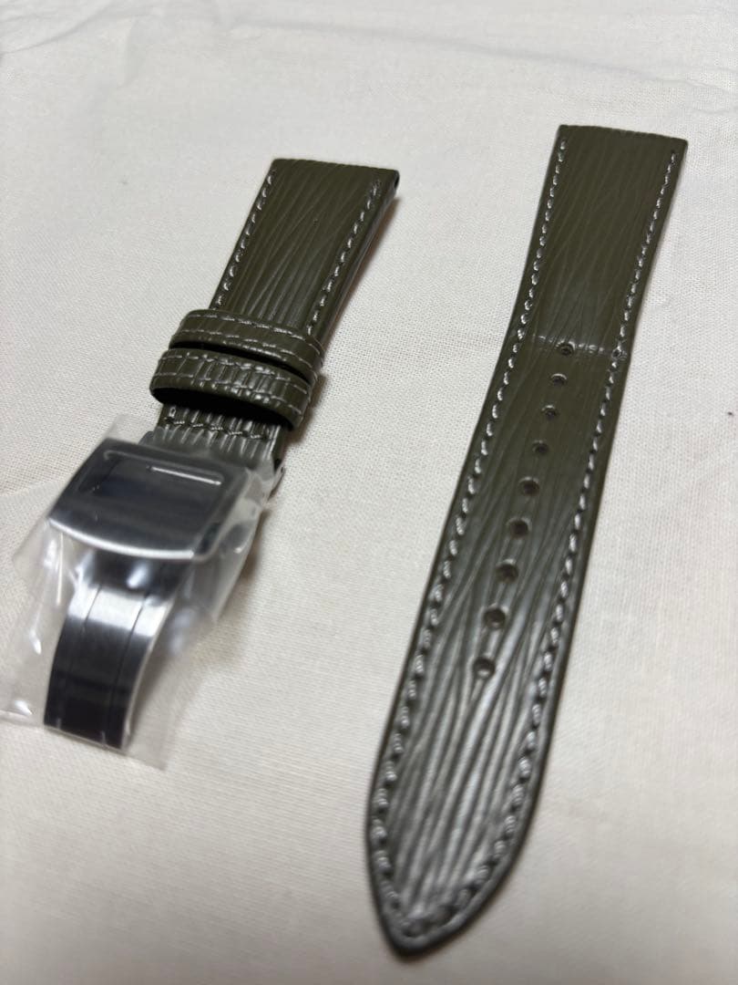 新品　グランドセイコー　純製ストラップバックル付き　オリーブグリーン　22mm