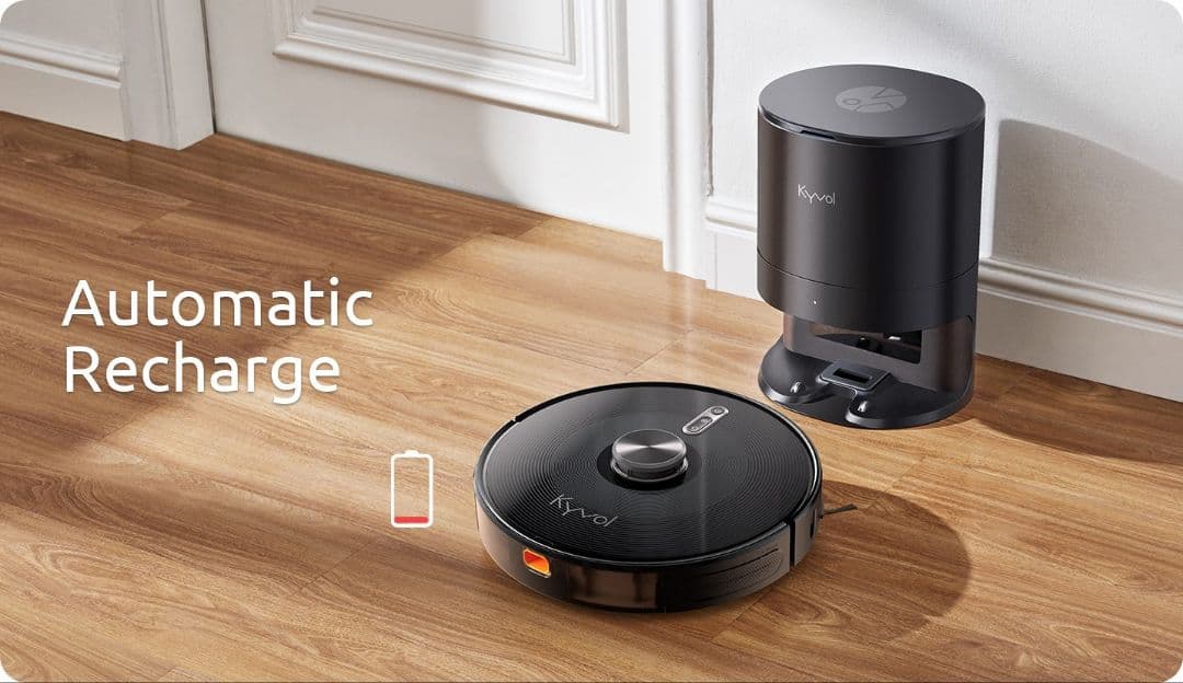 【美品】Kyvol S31 ロボット掃除機 掃除・水拭き/自動ゴミ収集リモコン付