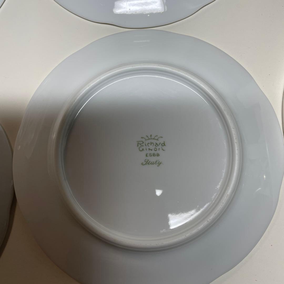 リチャードジノリディナー皿パン皿　各４枚 ボンジョルノホワイト