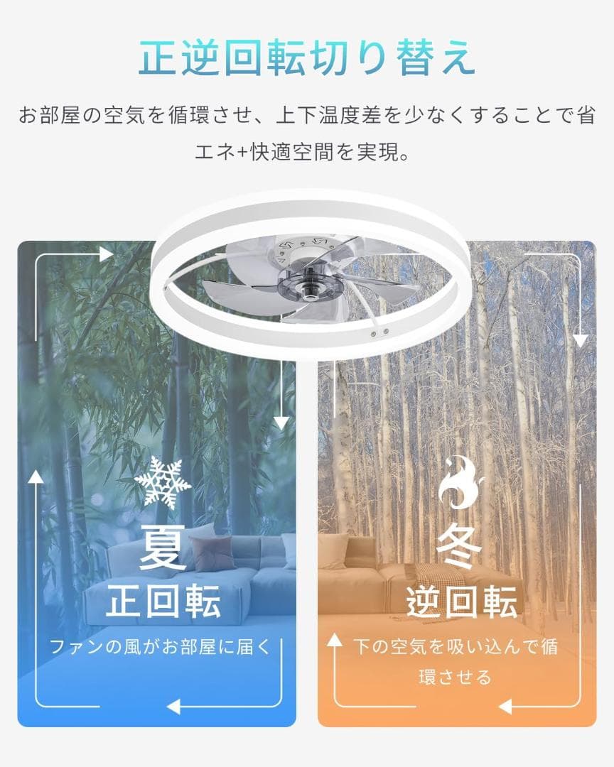 【開封済・未使用】ウィングル株式会社 LED シーリングファンライト 8-10畳