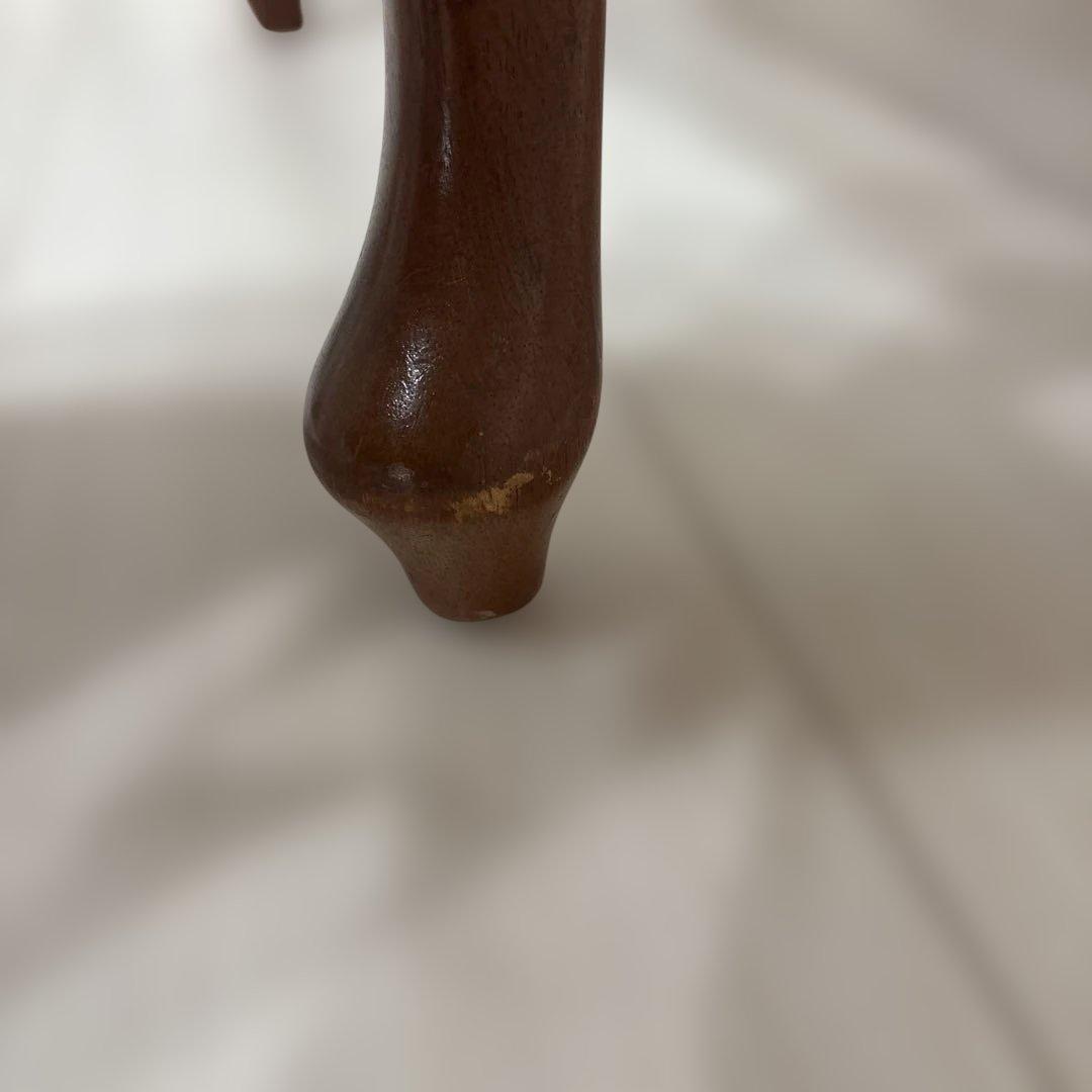 【昭和レトロ】Maruni 木製 花柄装飾 センターテーブル アンティーク