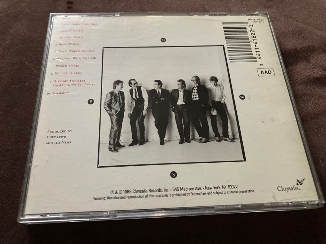 レア　Huey Lewis 直筆サインCD ヒューイルイス & The News