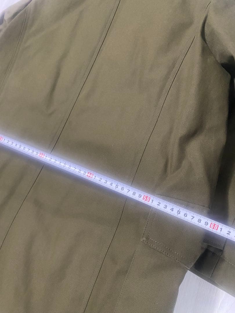 【HHHさん専用】LOEWE オリーブ色モッズコート シェルパ襟付き