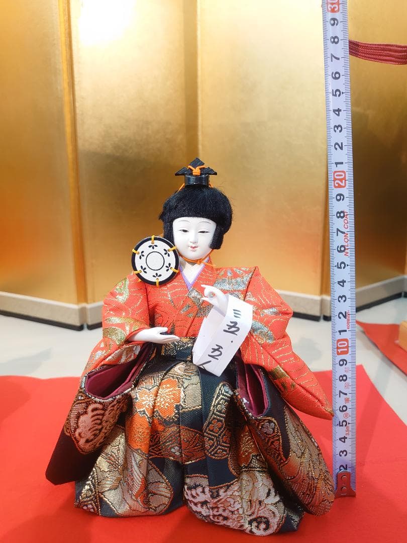 ●はせ●金襴衣装五人囃子●　ごにんばやし　おひなさま　新品