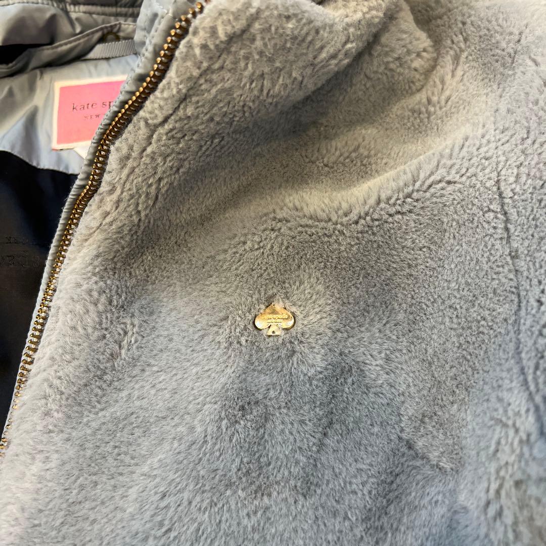 ケイトスペード　フェイクファーパーカー160センチ　クリーニング済み