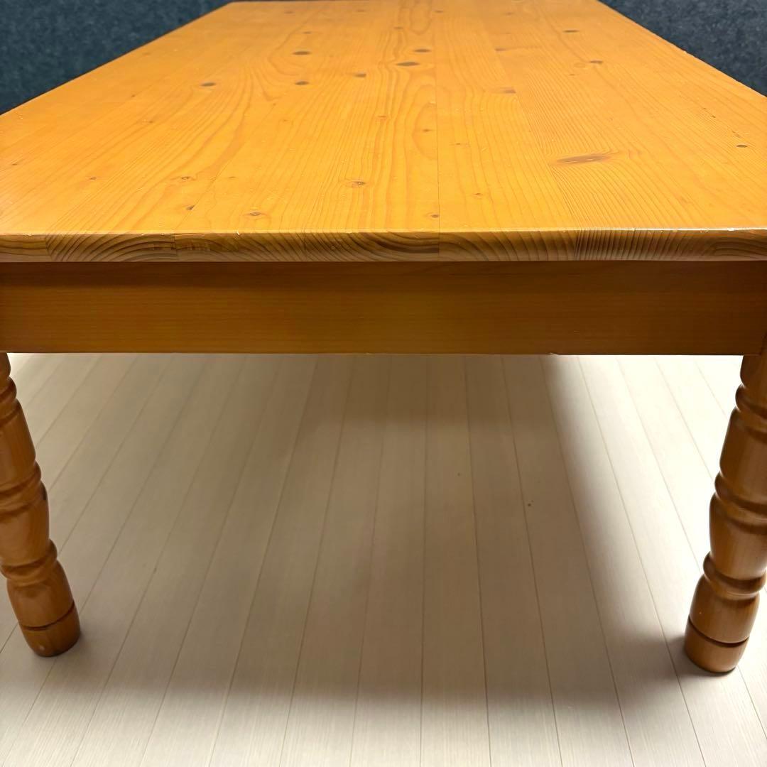 北欧　カントリー　アンティーク　ローテーブル　センターテーブル　天然木　猫脚