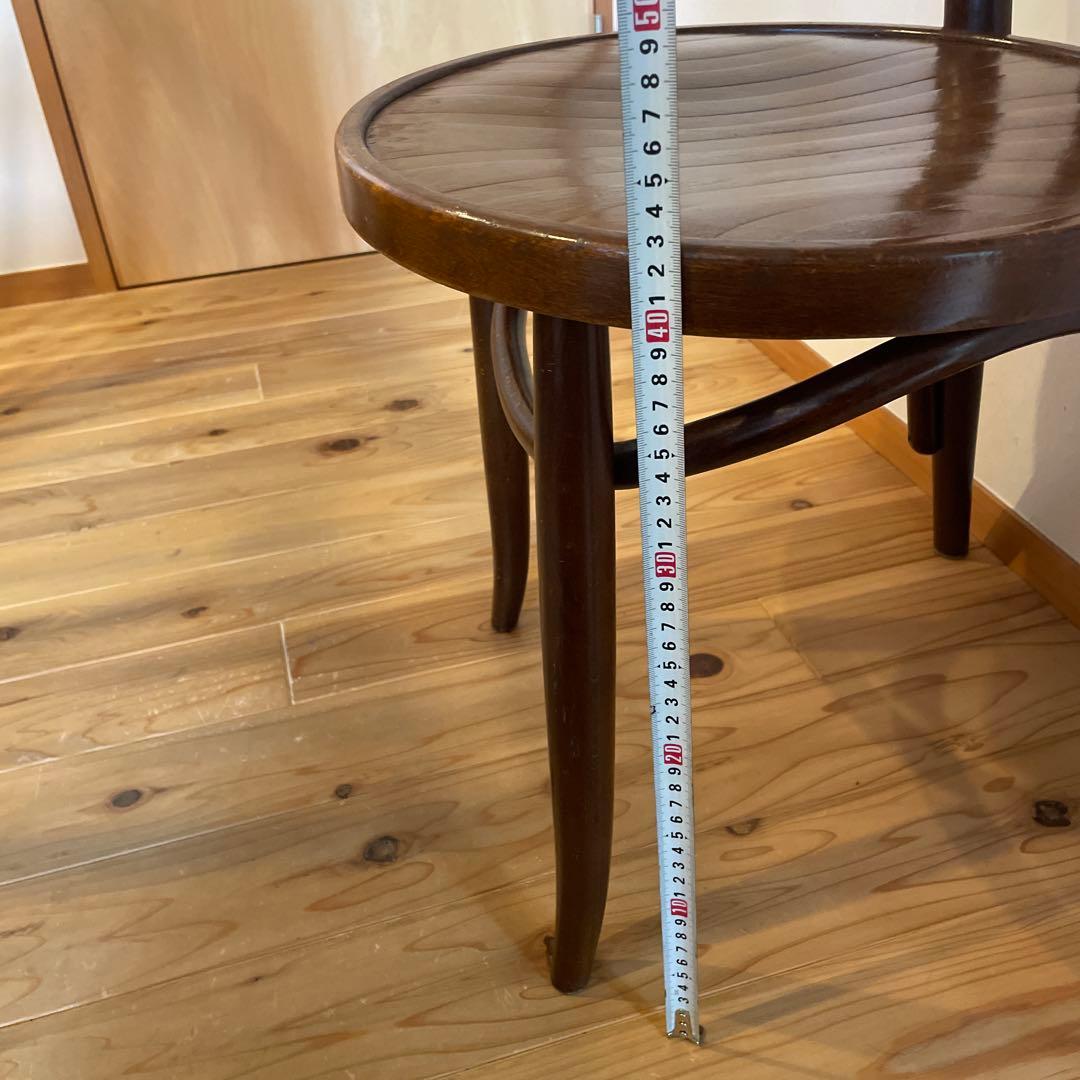 秋田木工　ブラウン木製ダイニングチェア 曲げ木昭和レトロ　ヴィンテージ