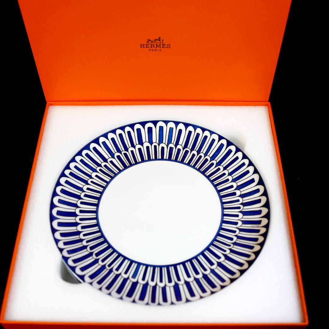 【レア極美品 ２枚】エルメス ブルーダイユール プレート 送料込み ②