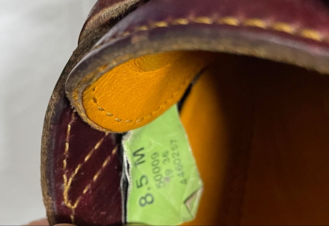 ティンバーランド バーガンディ レザー モカシン デッキシューズ26.5㎝