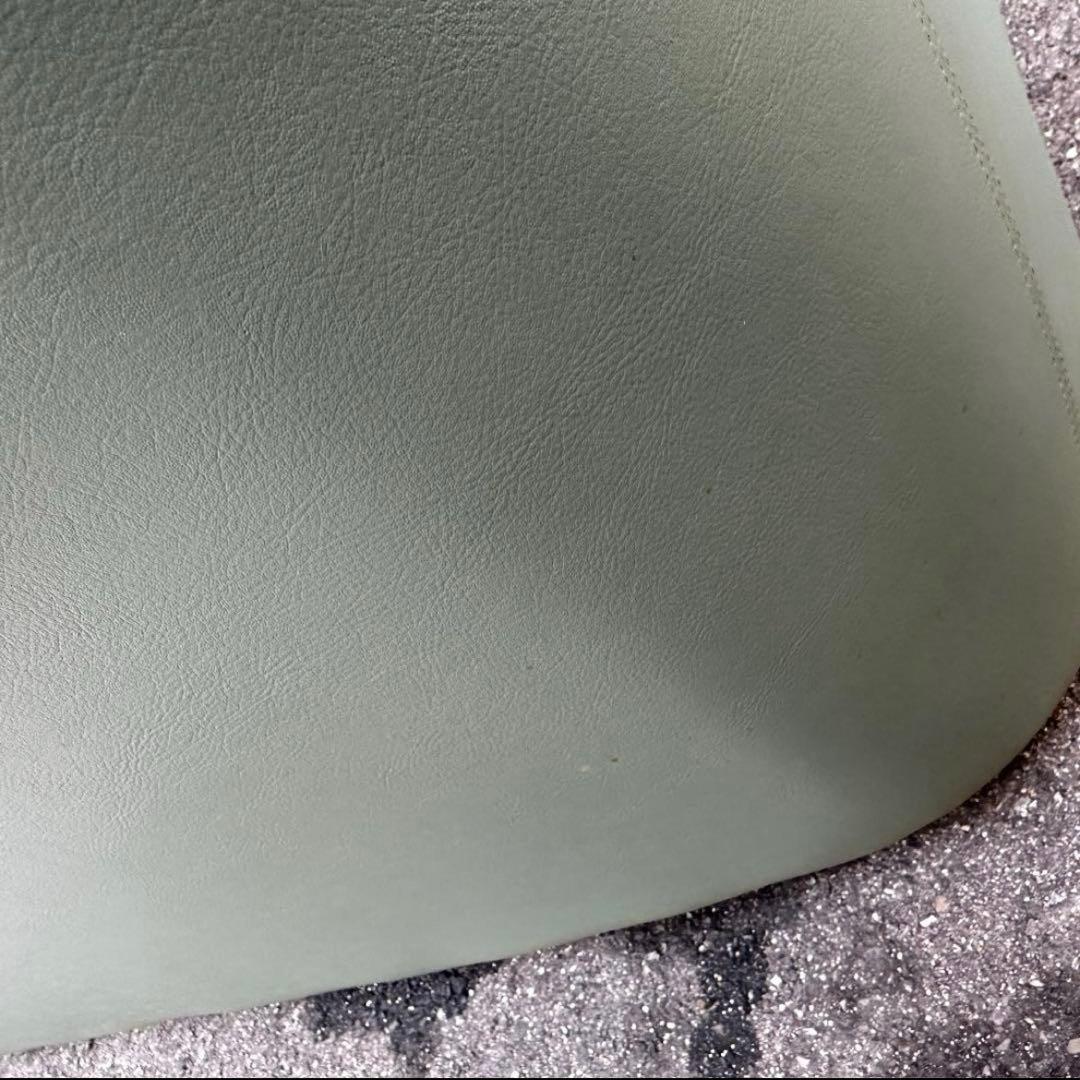 カリモク 本革　2P ラブソファ モスグリーン