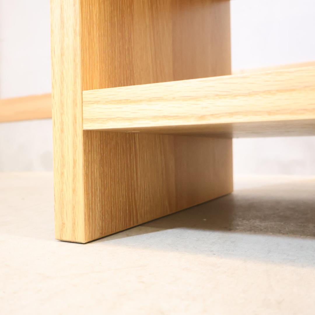 dinos CONTE オーク材 ウェーブカット シェルフ リビングボード