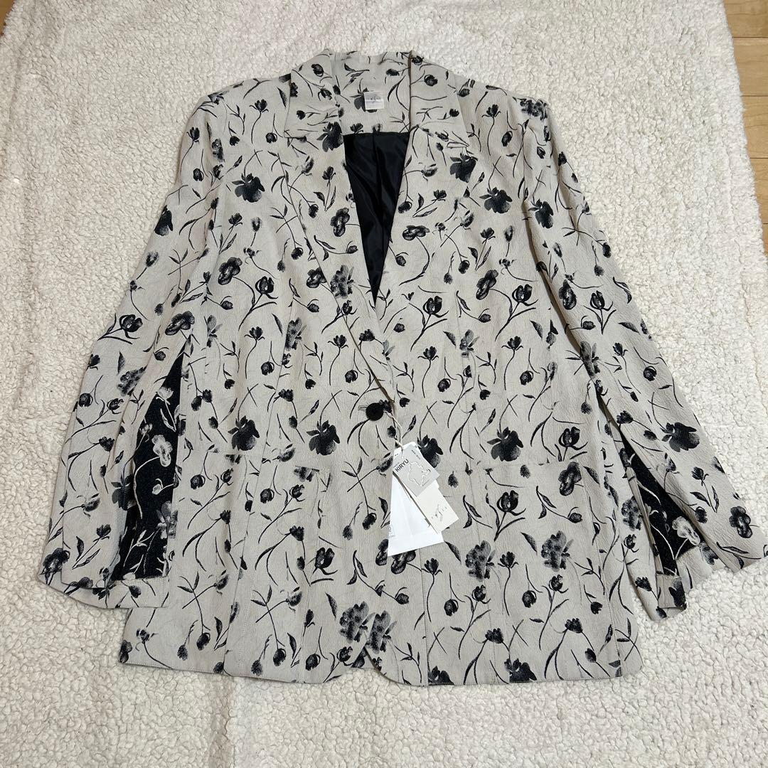 未使用　resil レジル　ヤマダヤ　桐生　ジャケット　花柄　日本製　9号