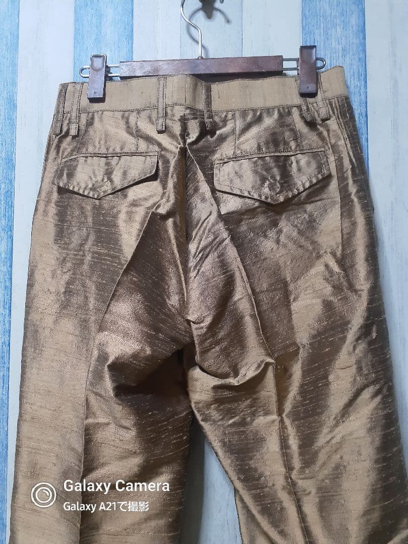 希少！ドルチェ&ガッバーナ/黄金/シルク地/デザイン/スーツ/セットアップ/L