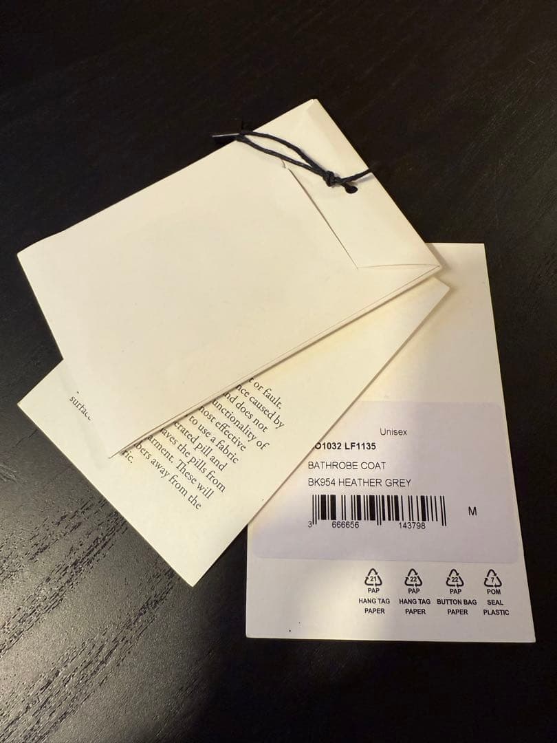 希少) ルメール23年秋冬 バスローブコート グレー ウールカシミア サイズM