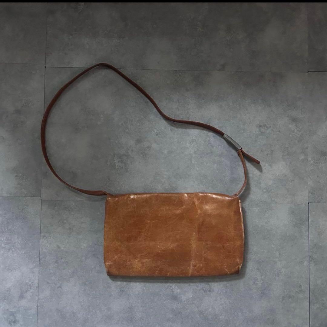 【超激レア❗️】archive miumiu レザー　ショルダーバッグ　ブラウン
