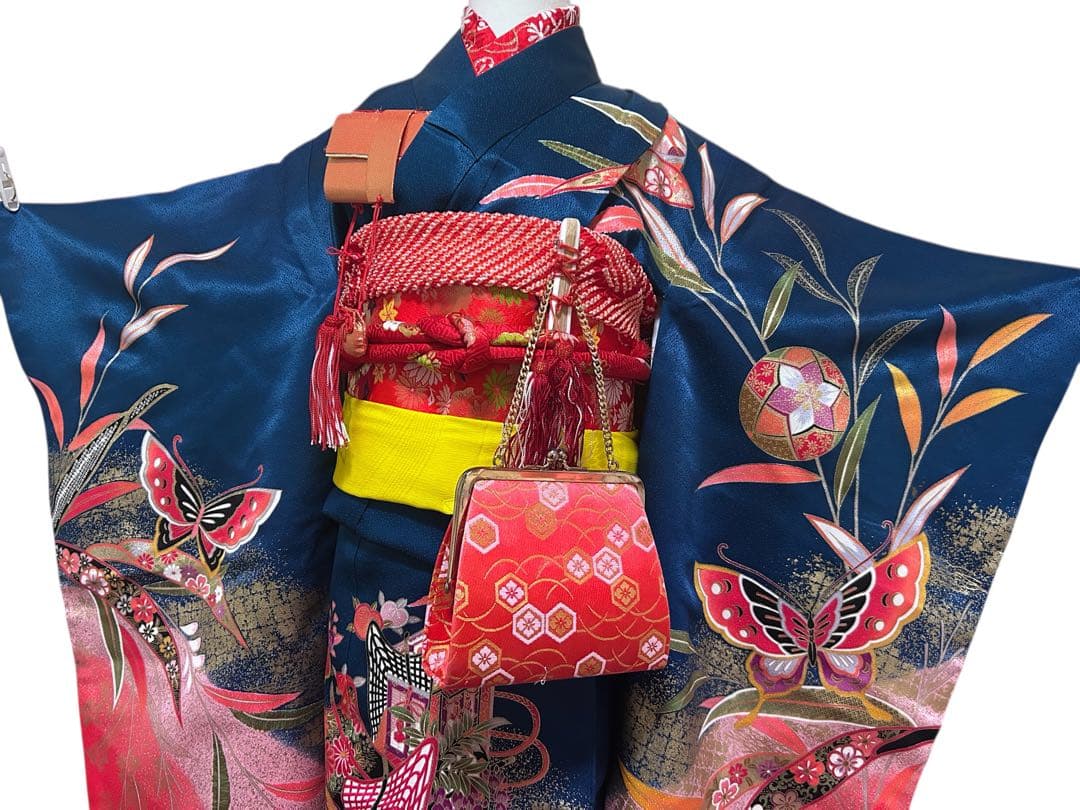 お買い得品♡七五三　7歳　女の子　フルセット　藍色