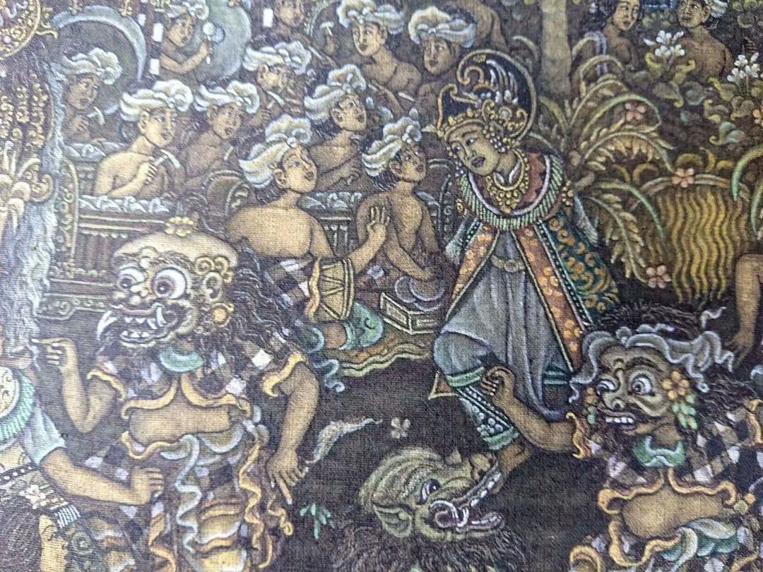 バリ絵　精緻な極細密画