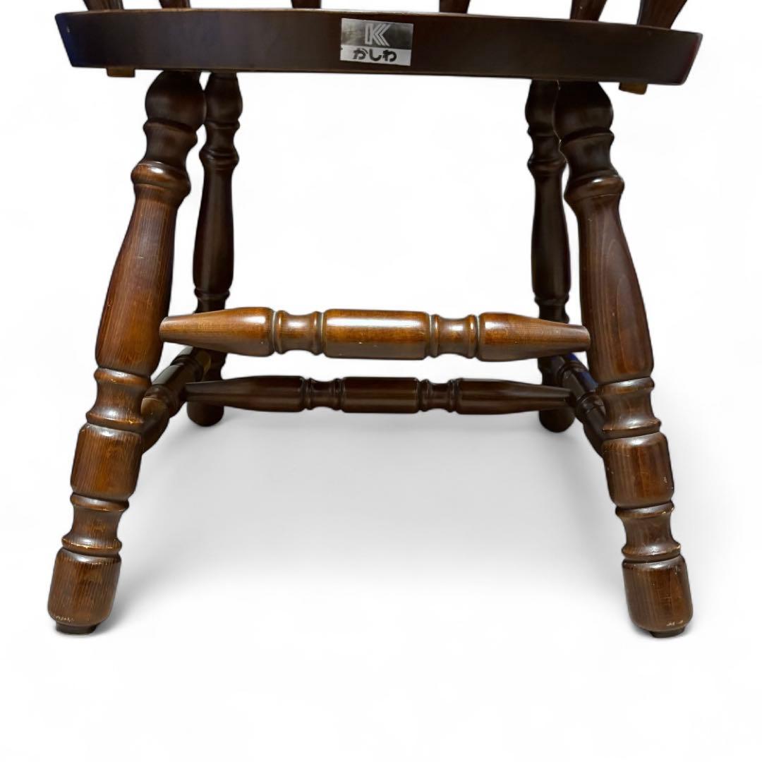 ④【３脚あり】柏木工 KASHIWA ウィンザーチェア 木製椅子