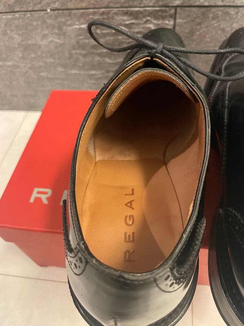 【超美品】 REGAL 717R ウイングチップ 内羽根26.5EEE