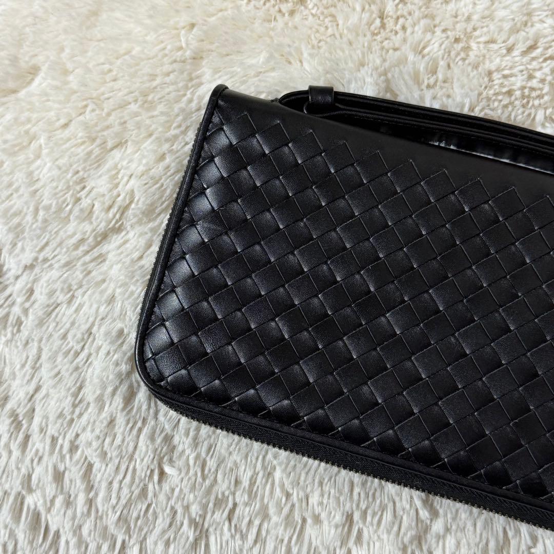 ⭐️未使用級⭐️ ボッテガヴェネタ　イントレチャート　長財布　ラウンドジップ　レザー