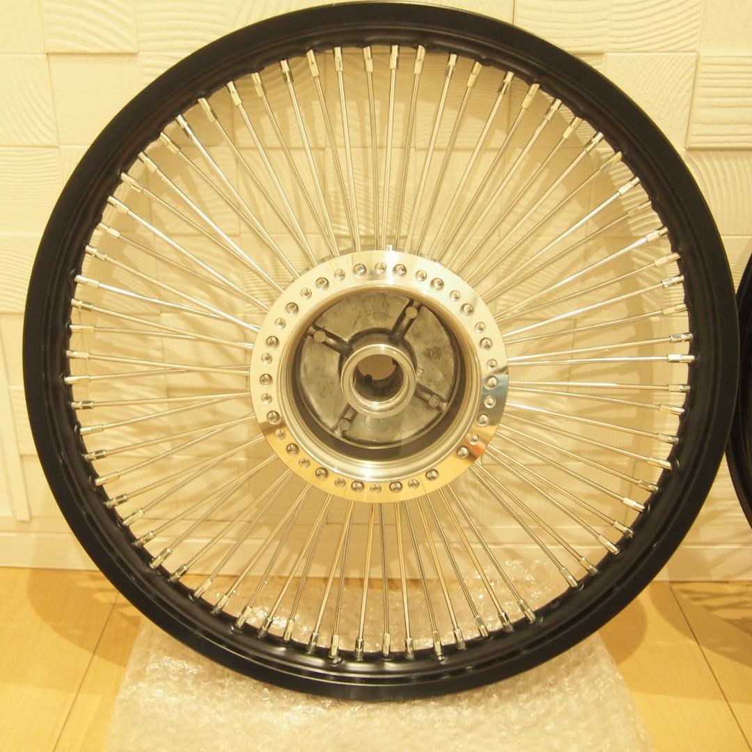 前後17インチ　スーパーカブ　WAVE110　71スポークホイール　新品　黒リム