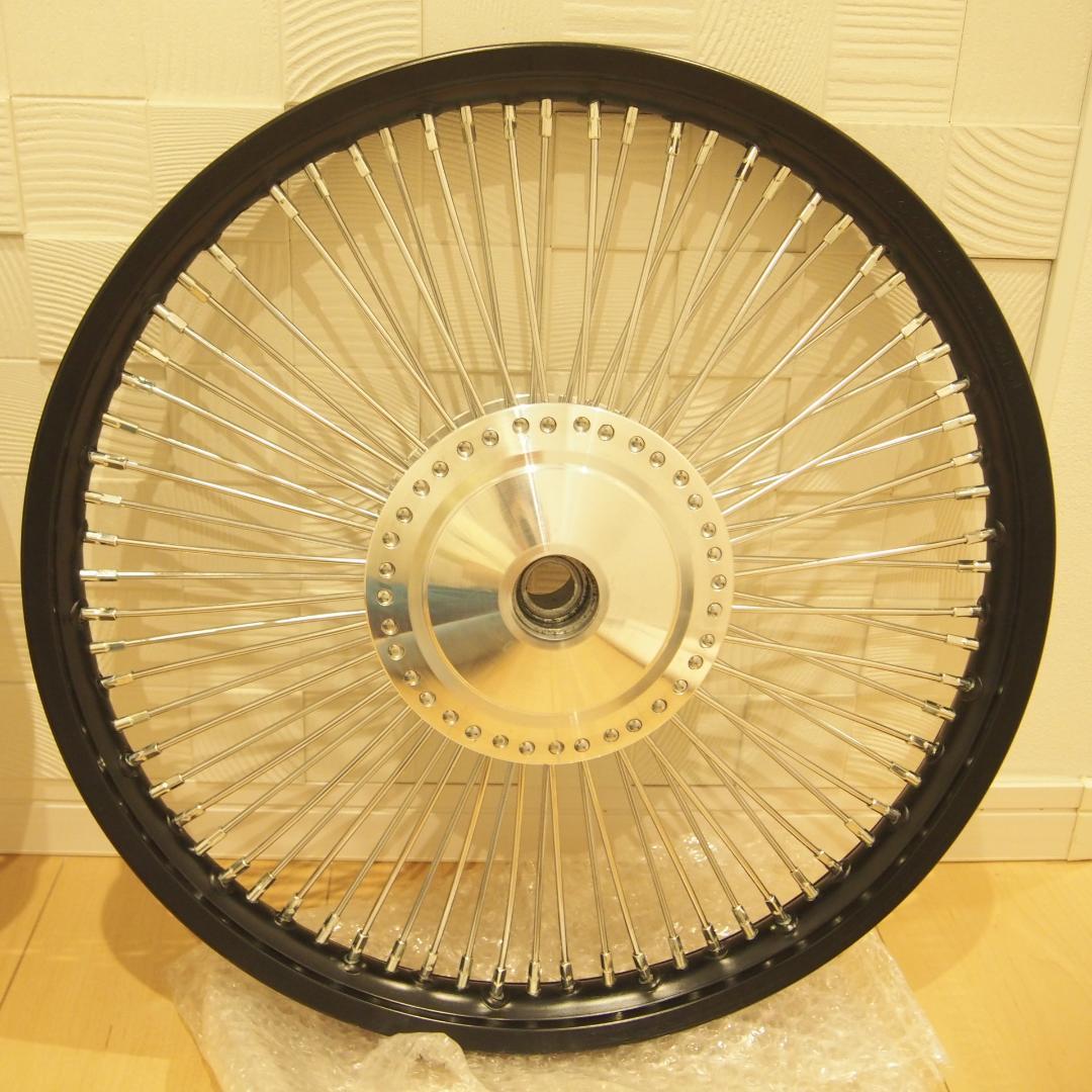 前後17インチ　スーパーカブ　WAVE110　71スポークホイール　新品　黒リム