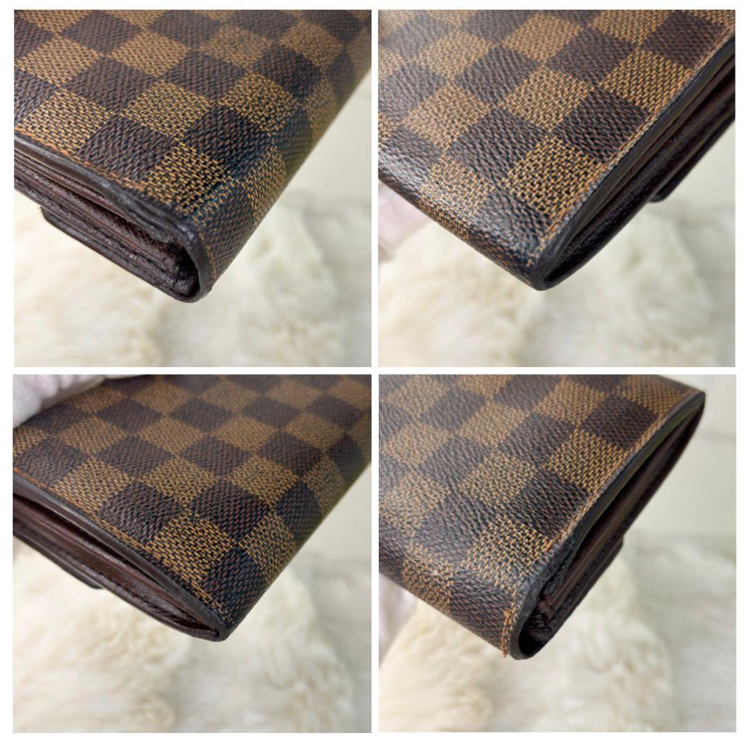 ルイヴィトン ダミエエベヌ 長財布 ブラウン 正規品 シリアル刻印あり