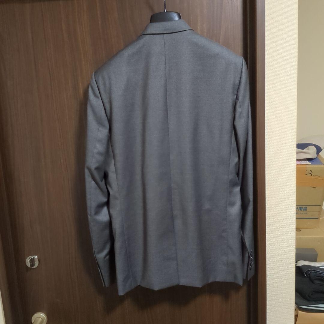diorディオールグレー シングルブレスト スーツジャケット44