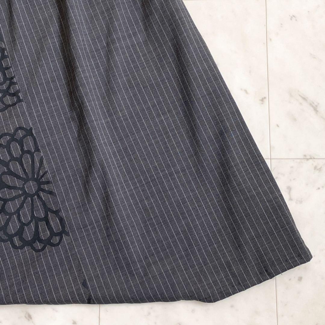 美品✨sou•sou(ソウソウ) 富士　京都　ストライプ　花柄　サルエルパンツM